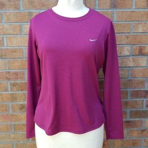 Nike dri-fit*purple*sz med.*longsleeve shirt